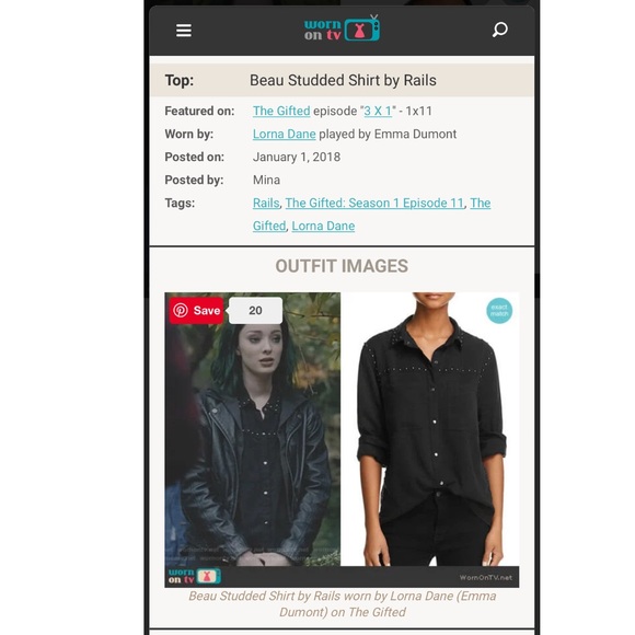 NWOT Rails Beau Studded Shirt - Picture 8 of 8